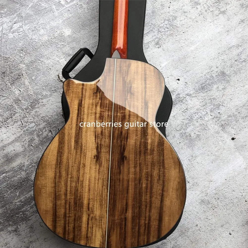 2020 neueste chaylor k24ce feste koa top akustische gitarre natürliche holz farbe 41 zoll k24 koa cutaway elektrische guitarra freies schiff f