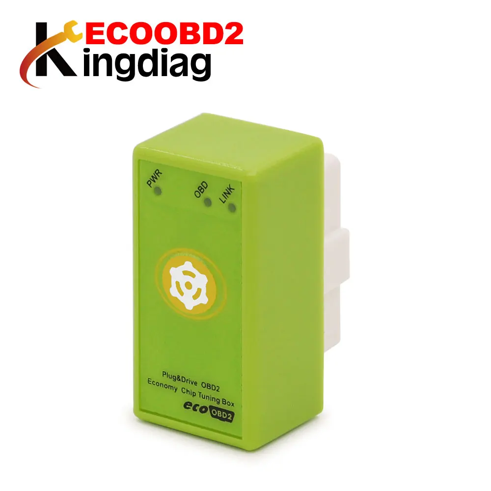 ECOOBD2 Benzine автомобильный чип тюнинговая коробка разъем и привод интерфейс ECO OBD2 с кнопкой сброса сохранить топливо для бензиновых автомобилей PowerProg