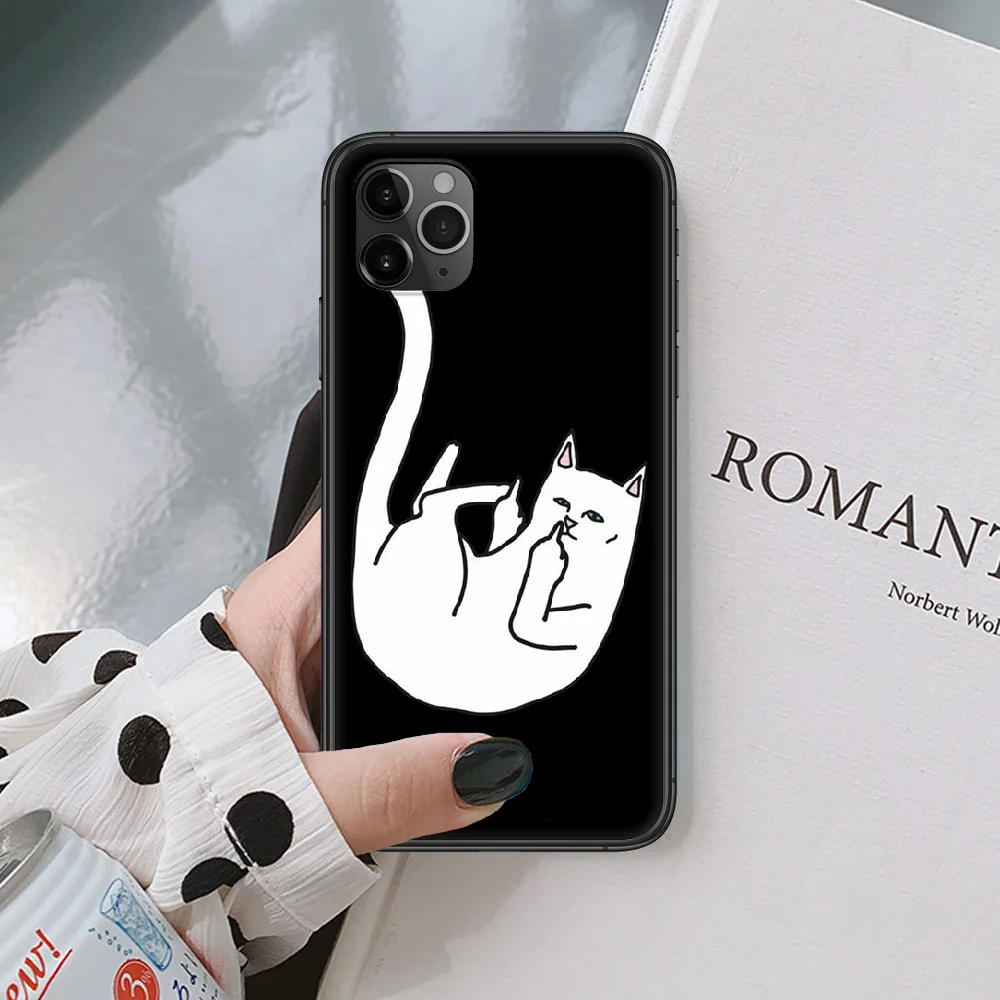 

Lord Fashion Funny Brand Nermals Phone Case For IPhone 4 4s 5 5S SE 5C 6 6S 7 8 Plus X XS XR 11 12 Mini Pro Max 2020 Black black