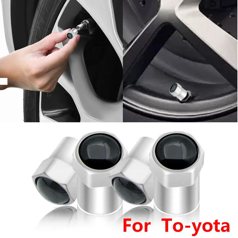 4 шт шин колпачок клапана на колесе Запчасти Крышка для колпачков штока Toyota C hr Prado