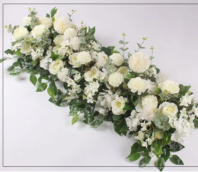 Цветочные гирлянды для свадебной арки Gydragea искусственные цветы в ряд сделай сам