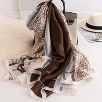 2020 luxury brand Plaid women scarf summer silk scarves shawls lady wraps female Echarpe  beach stole bandana 10pcs/lot