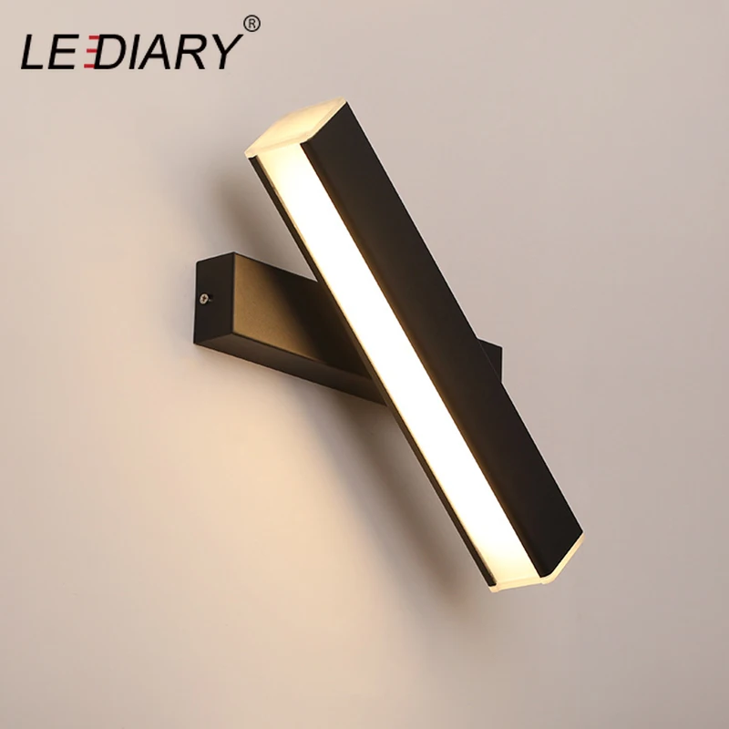 Настенный светильник LEDIARY вращающийся на 350 градусов 5/10/15 Вт 110-240 В | Лампы и