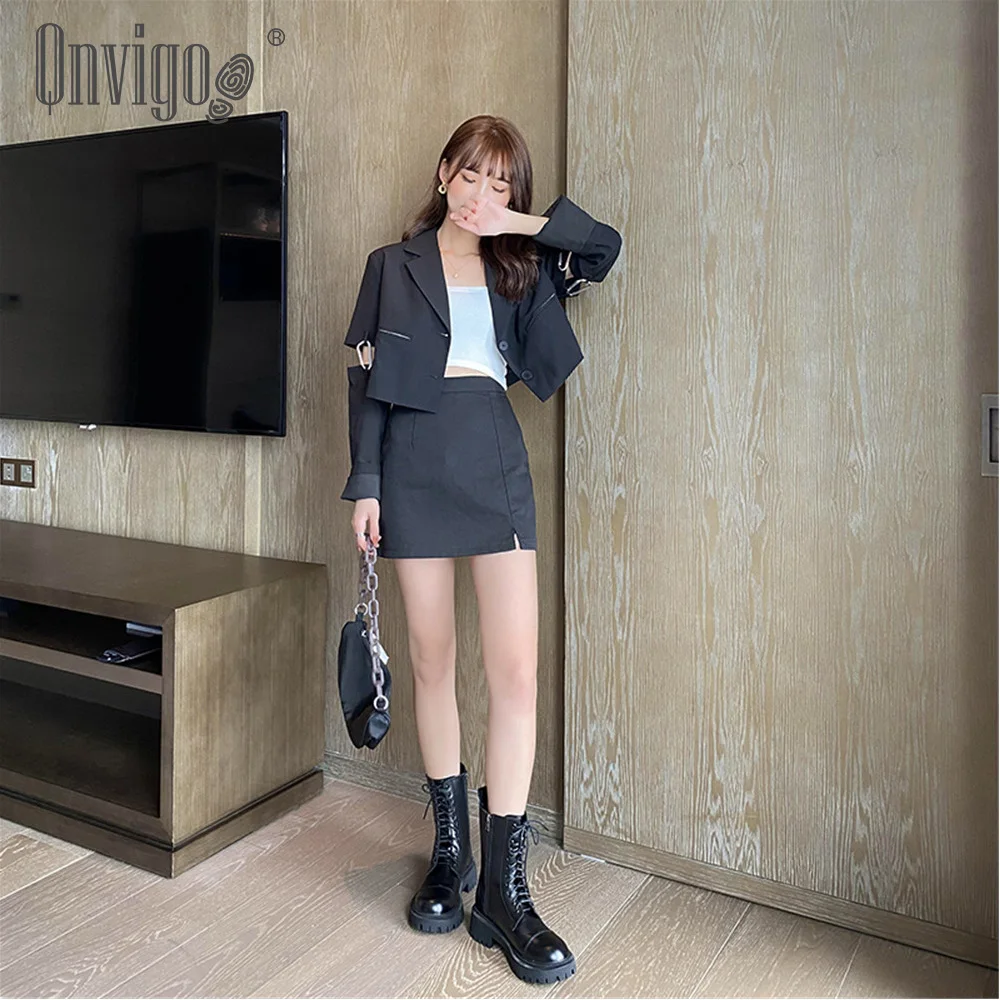 

Qnvigo Martin Boot Women's Autumn Winter Size 32-43 British Boots Platform Women Plus Ladys Warm Shoes Leather Boots Women 2021