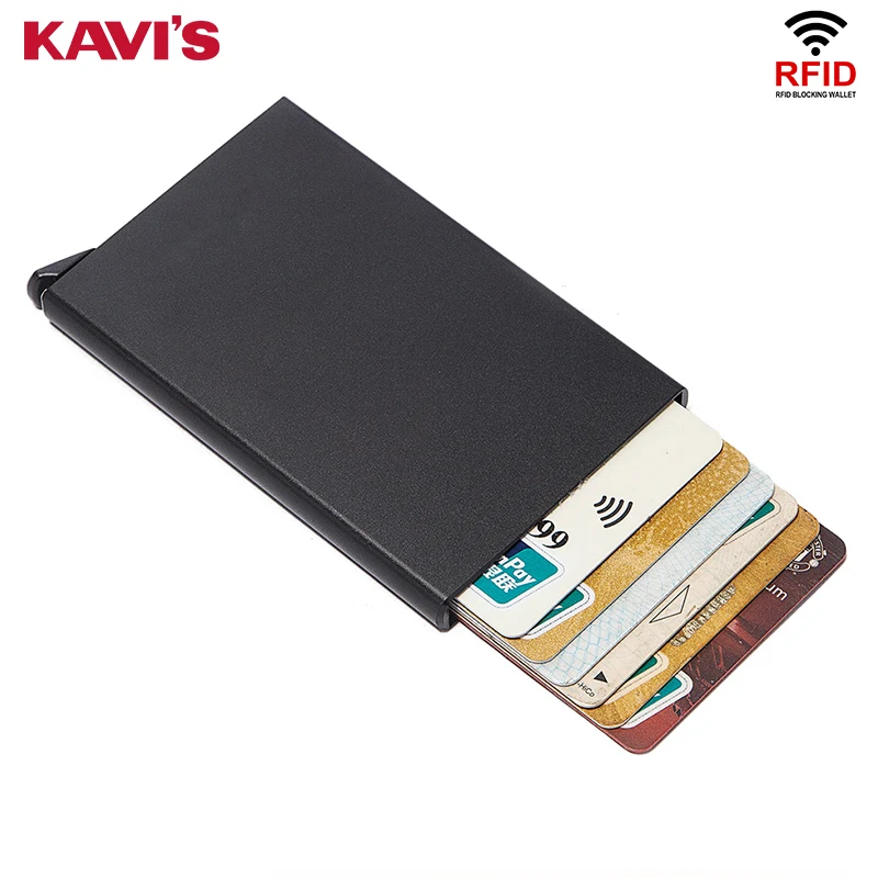 

Men Women Anti Protect Credit Card Holder Men Slim Rfid Blocking Business Travel ID Cardholder Pop Up Wallet Carte
