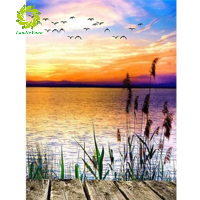 

Алмазная вышивка LaoJieYuan, вышивка крестиком, алмазная живопись своими руками, украшение для дома