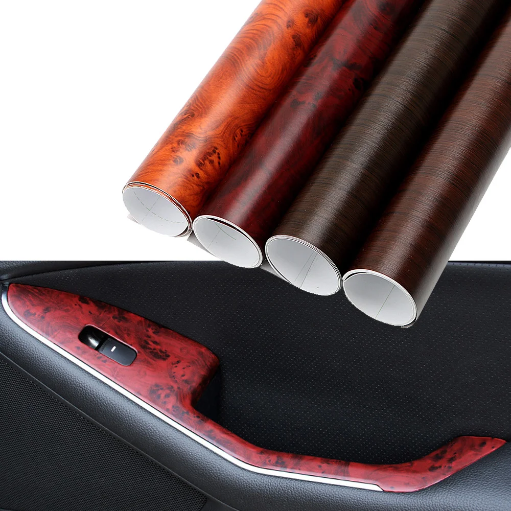 Автомобильный Стайлинг Авто Декор древесина текстурированная 3D Автомобильные