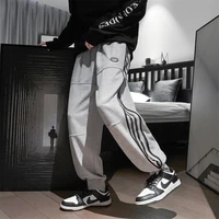 new arrival trendy brand striped casual hip hop stretchy pants trousers man sports stripe leggings trousers sportswear hm78954