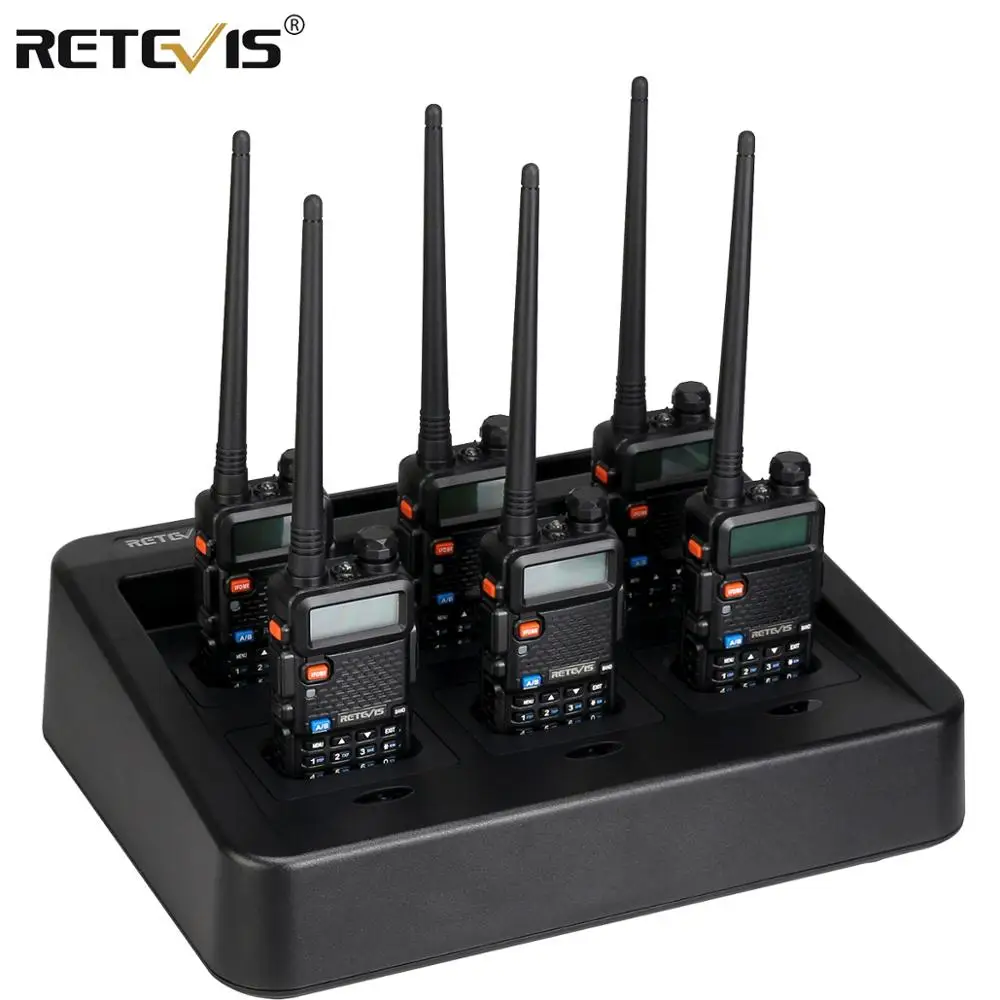 Портативная рация Retevis RT5R двухдиапазонное Зарядное устройство USB 128 каналов