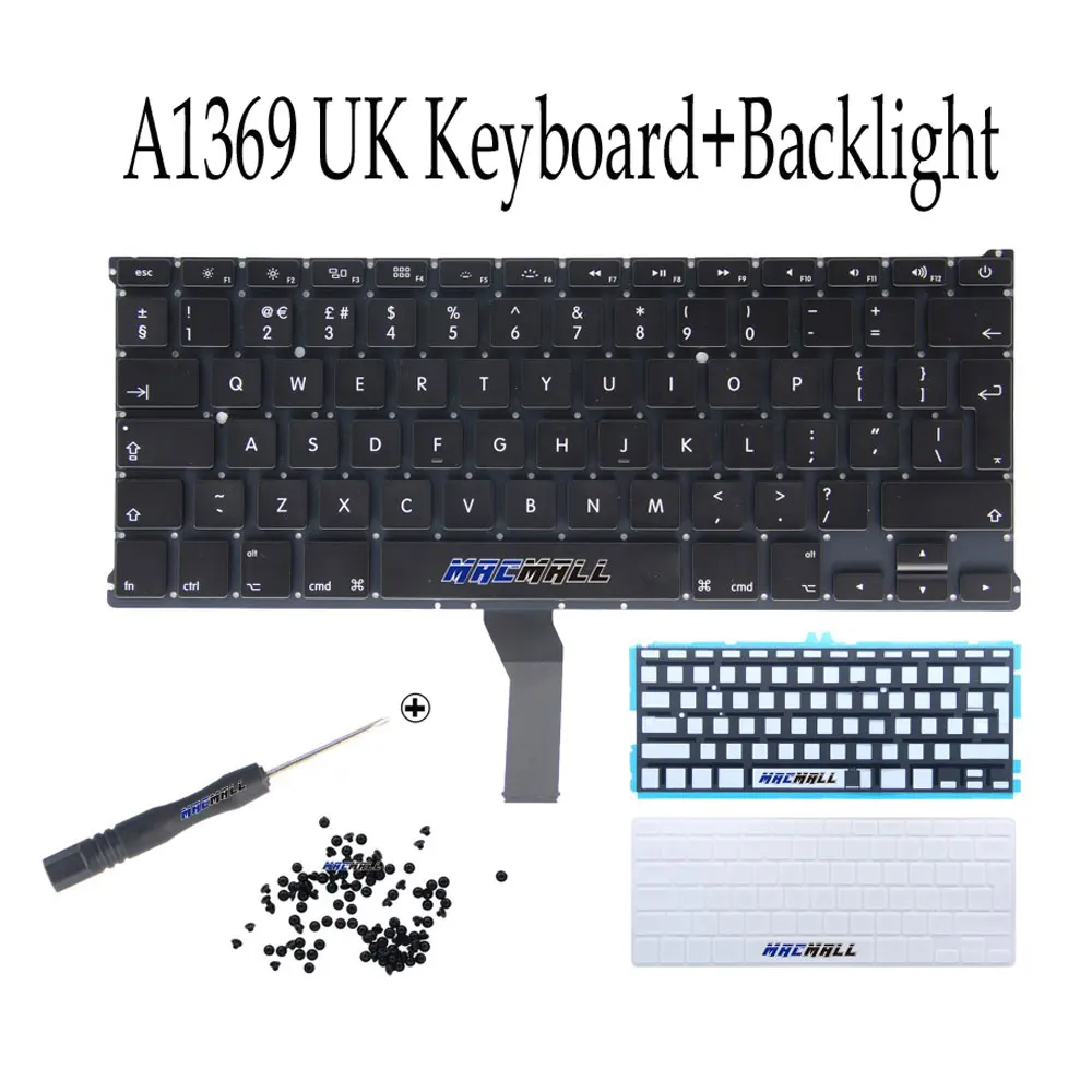 Клавиатура с подсветкой для Macbook Air 13 дюймов клавиатура A1369 A1466 US UK испанский