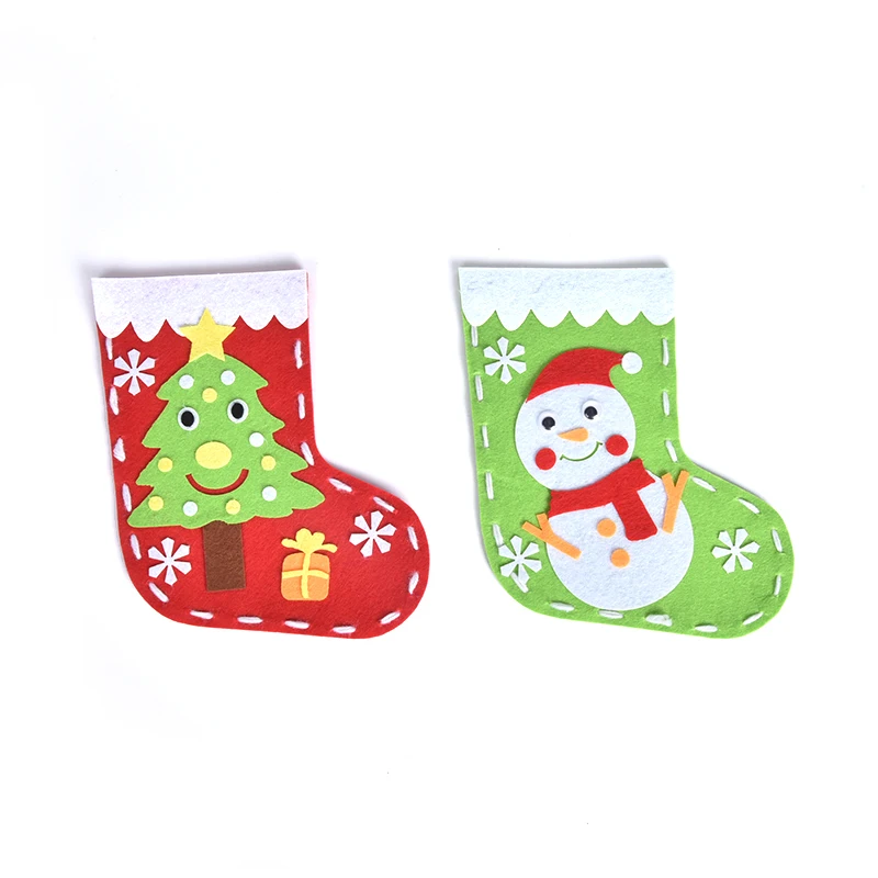 Детский сад ручной работы diy рождественские чулки украшения материал сумка