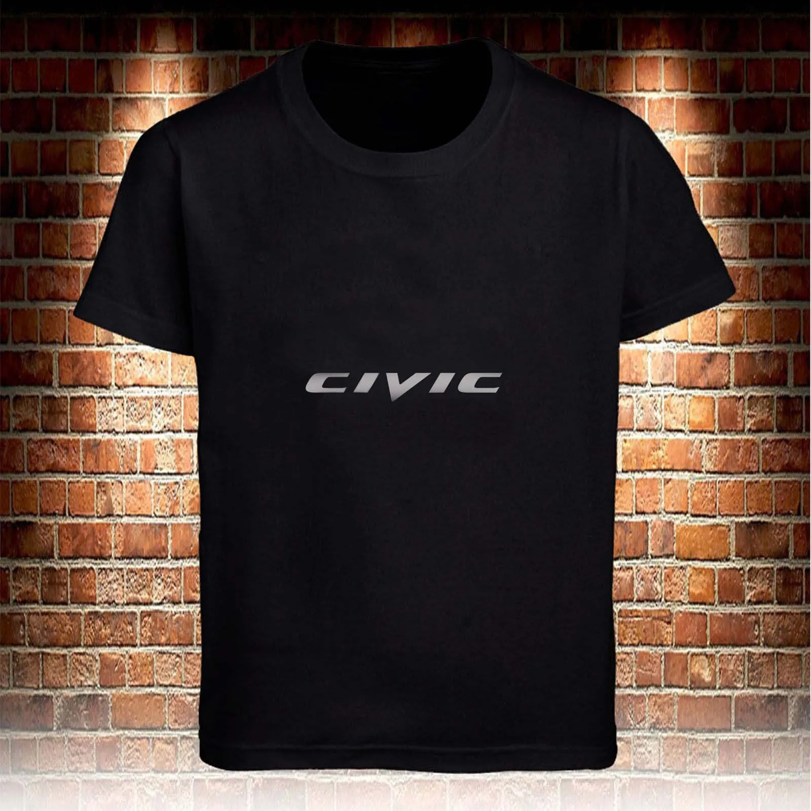 

2019 Japanese Car Civic Car Logo Black T-shirt Mens T Shirt S To 3XL