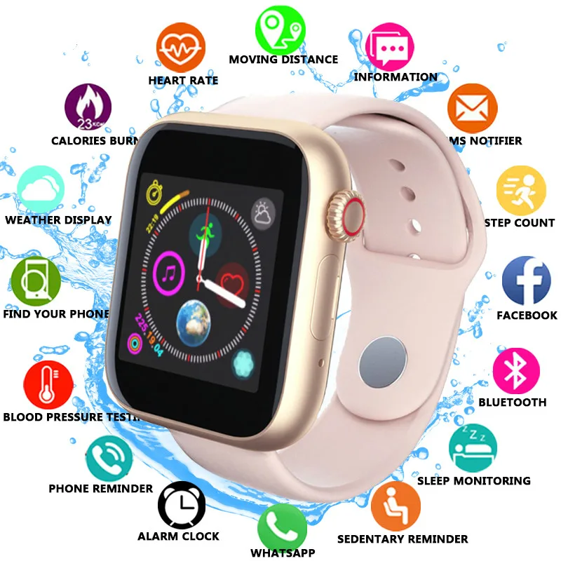 Новые женские умные часы с sim картой фитнес Bluetooth IOS Android телефон камерой