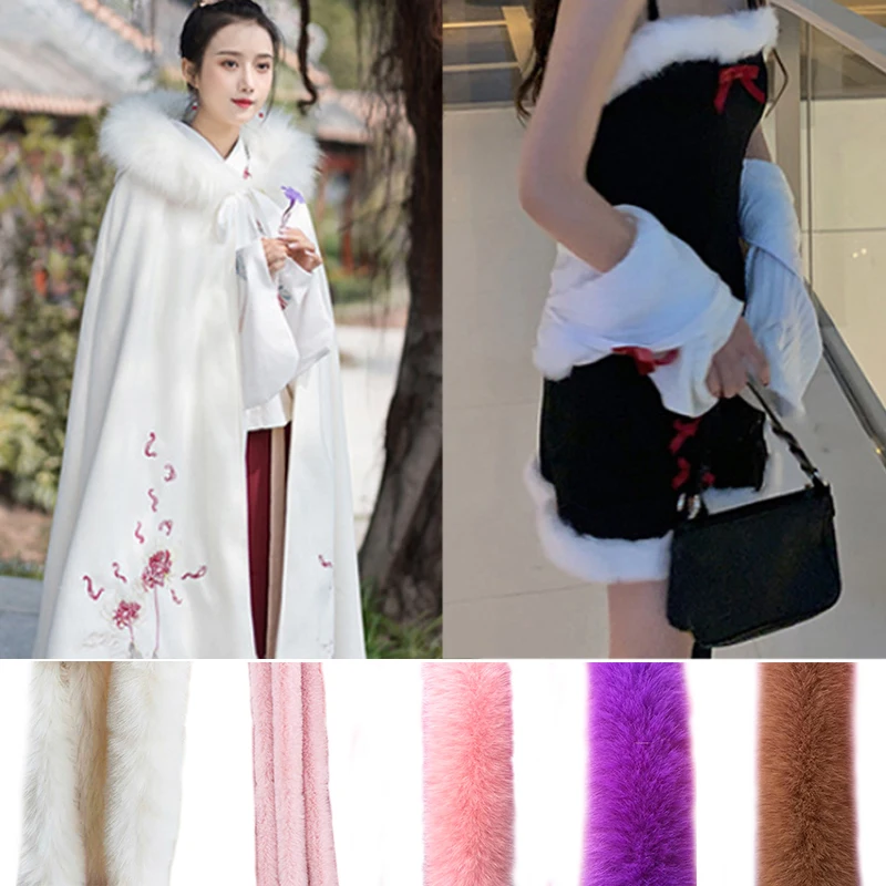 

1M Breathable Artificial Rabbit Fur Simulation Rex Rabbit Cuffs Edging Tops Suitable For Clothing Decoration Diy Plush Ribbon
