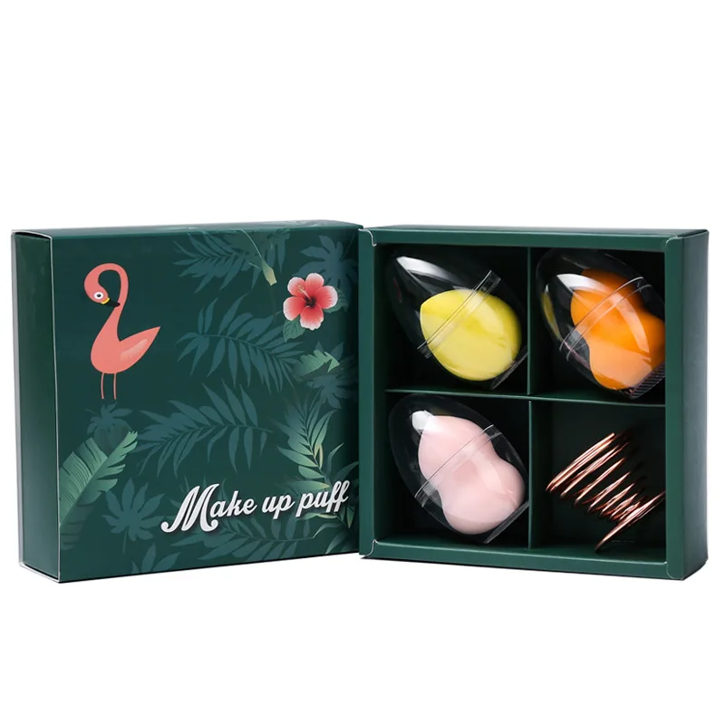 Профессиональная косметическая губка для макияжа подарочный набор с держателем