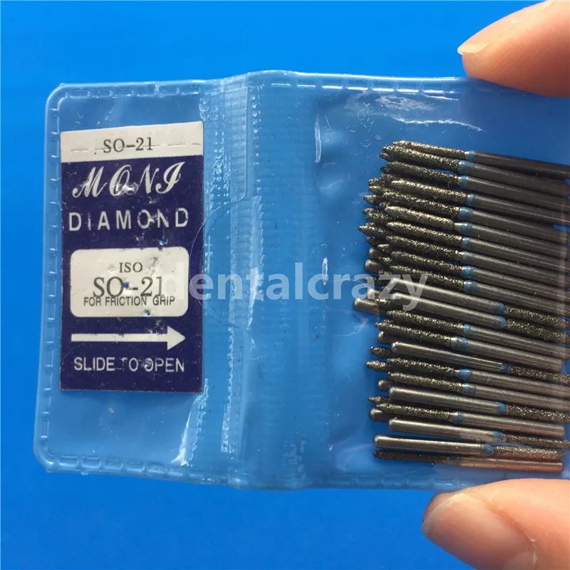 50 шт./пакет Dental Diamond FG высокоскоростные боры для полировки сглаживания зубных
