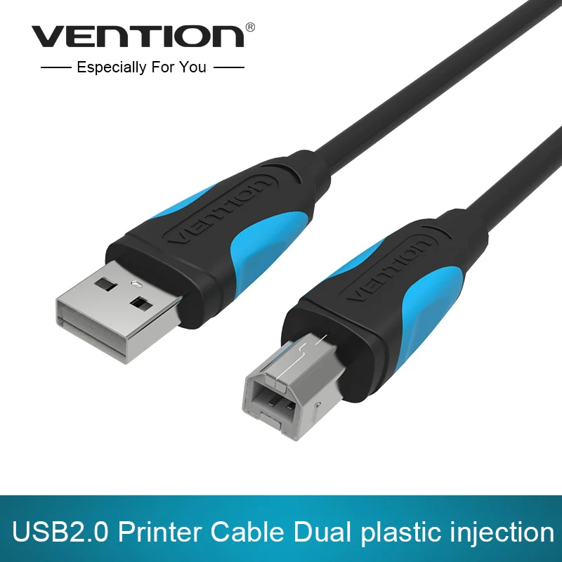 Vention USB 2,0 кабель для печати USB 2,0 type A Male To B Male Синхронизация данных сканер USB кабель для принтера 1 м 2 м для принтера hp Canon Epson
