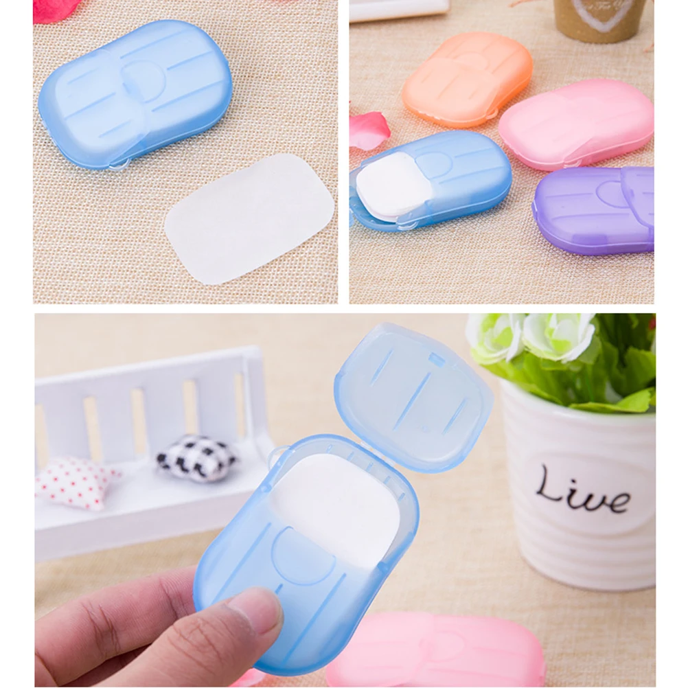 20 шт./кор. дезинфекции Бумага мыло стиральная ручной миниатюрный одноразовый