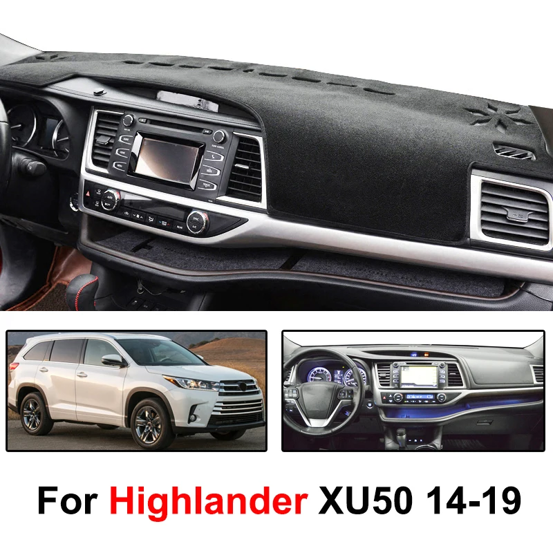 Xukey приборной панели крышки тире коврики для Toyota Highlander XU50 приборная панель Обложка Pad козырек от солнца
