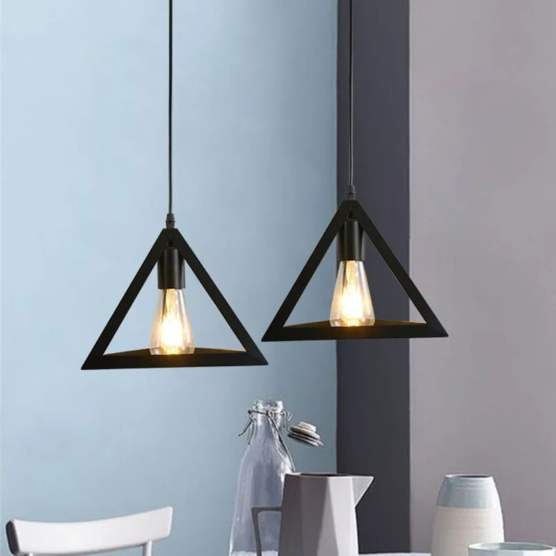 Винтажная клетка люстра Эдисона Светильник лампа для ресторана спальни