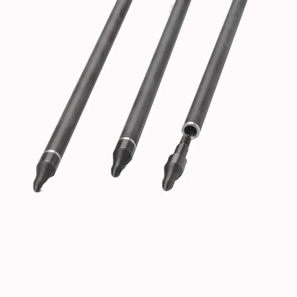 Стрелы из 12/24 чистого карбона для стрельбы лука 31 дюйм диаметр 500 мм перо индейки