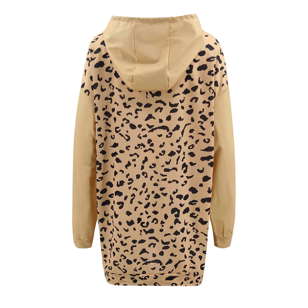 

Leopard Print Sweatshirt Women Long Sleeve Pullover 2020 Autumn Winter Harajuku Streetwear Hoodie Women Clothes Moletom Feminina
