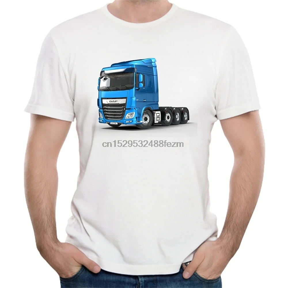 Уличная модная футболка Man DAF XF автомобильный Грузовик|Мужские футболки| |