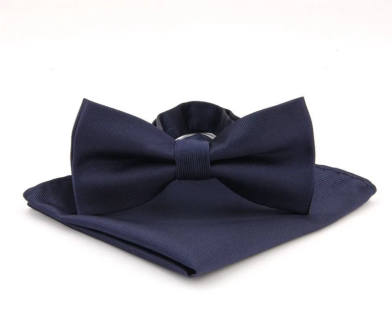 Linbaiway Мужской комплект с галстуком бабочкой и носовым платком для мужчин