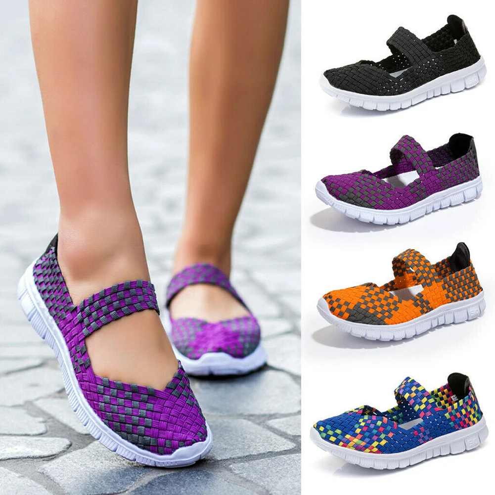 Женская обувь без шнуровки эластичный светильник спортивная водонепроницаемая