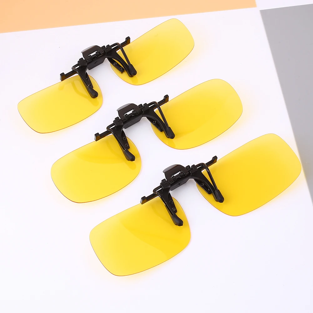 

Day & Night Vision Plastic + Metal Clip-On for Women Night Driving Glasses