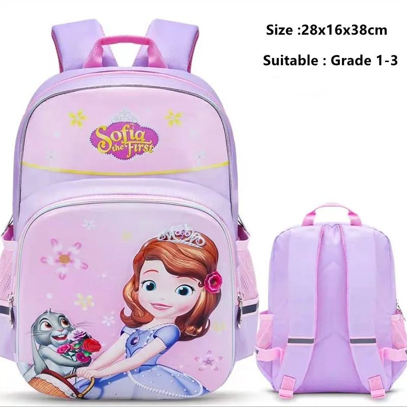 Рюкзак для девочек, школьный, непромокаемый, с изображением принцессы, Disney, София