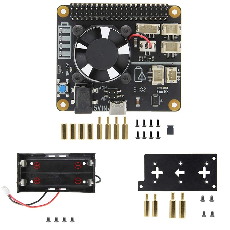 

Для Raspberry Pi UPS HAT X708, для Raspberry Pi 4B/3B +/3B X708 V1.2(Max 5,1 V 8A)