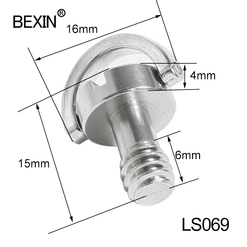 Винт для пластины камеры LS069 нержавеющая сталь 1/4 &quotD кольцо потайной винт DSLR
