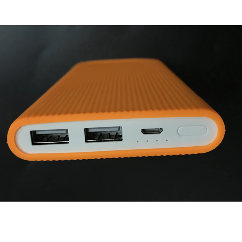 1 шт. новый силиконовый защитный чехол для Xiaomi Power Bank 10000 мАч с двумя usb портами