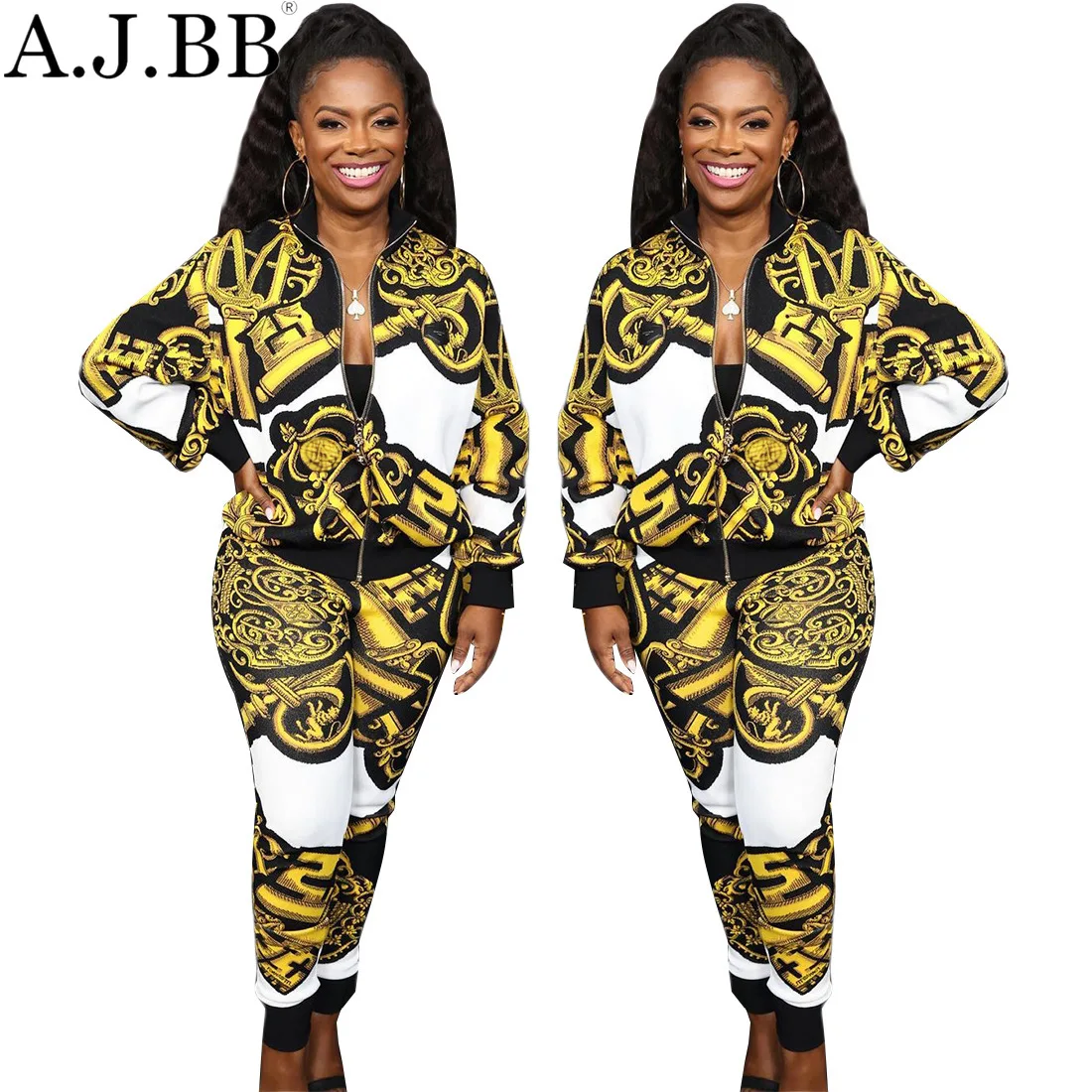 

Осенний комплект из двух предметов A.J.BB, женская одежда, Женский комплект из двух предметов, Женский комплект из двух предметов