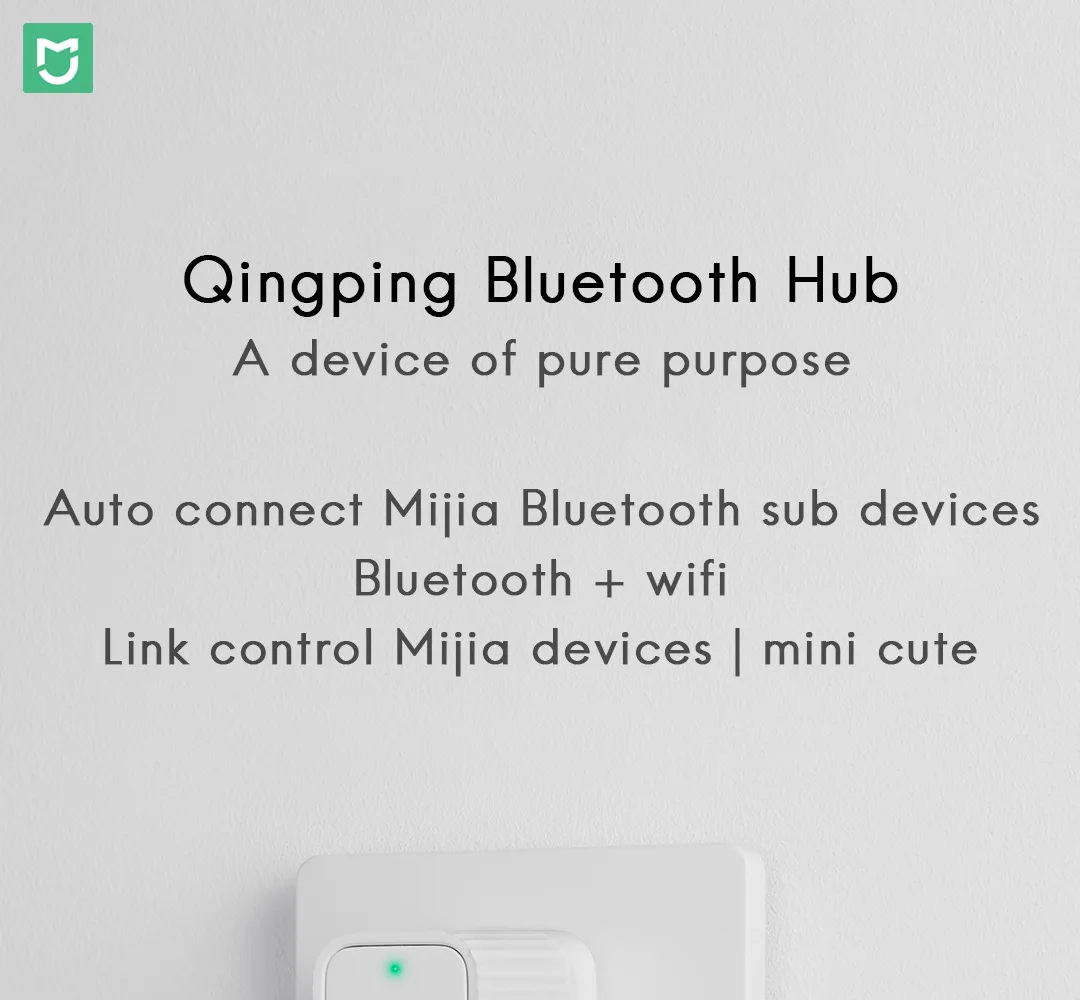 Xiaomi mi домашний Qingping Bluetooth концентратор автоматическое подключение подустройств WiFi 2,4G ссылка управления mi ni милый