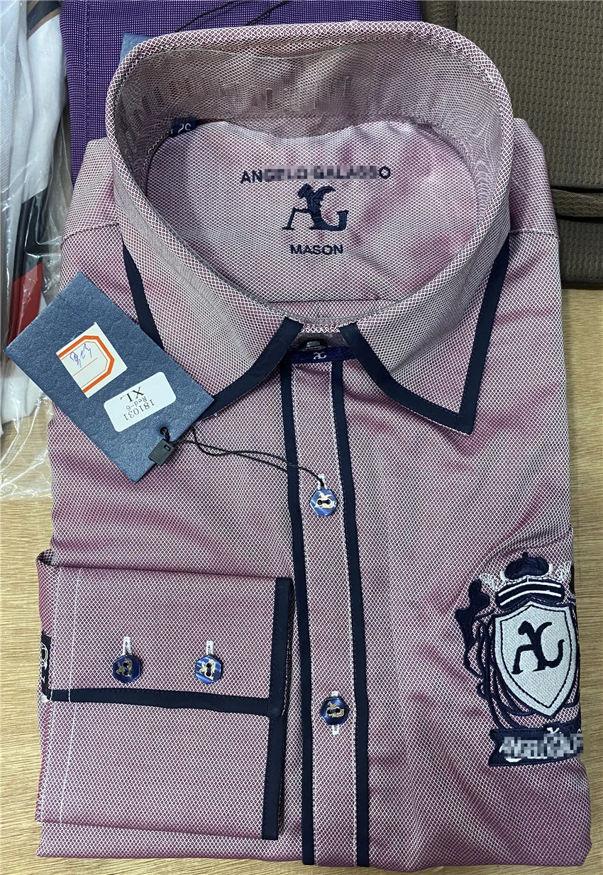 

Shirt Long-sleeved Billionaire men's 2021 new Business fashion warm embroidery big size high-quality L-XXXL free shipping