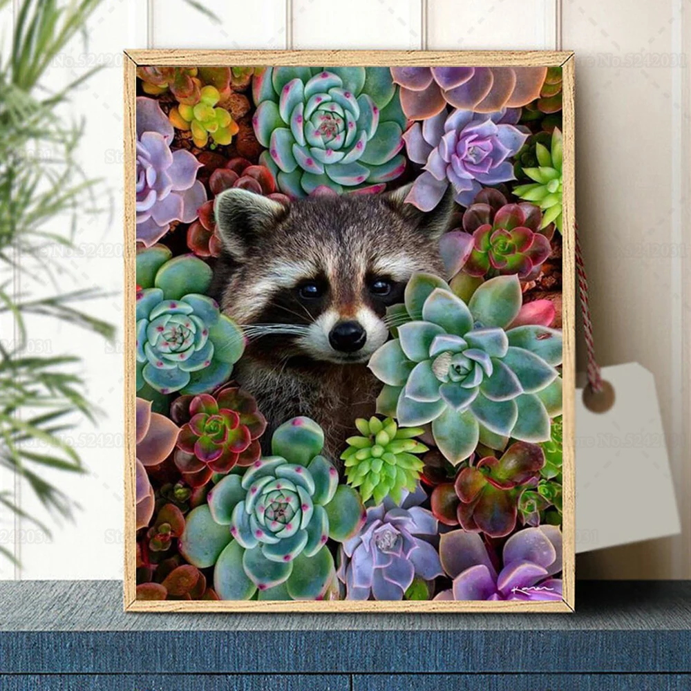 Алмазная живопись с животными Набор для вышивки крестиком изображением милого