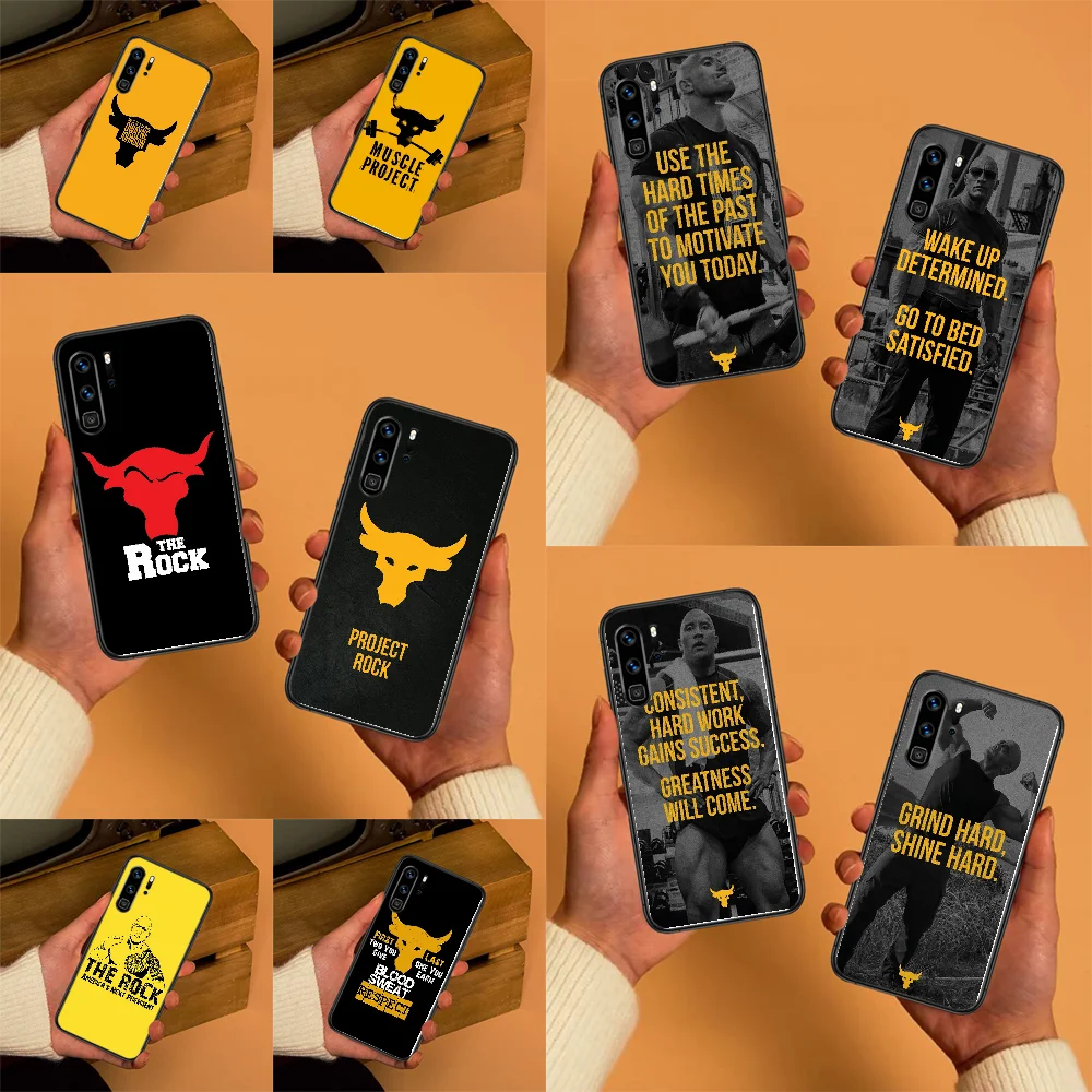 Чехол для телефона Fight Project Rock UA Huawei P Mate P10 P20 P30 P40 10 20 Smart Z Pro Lite 2019 Черный Модный