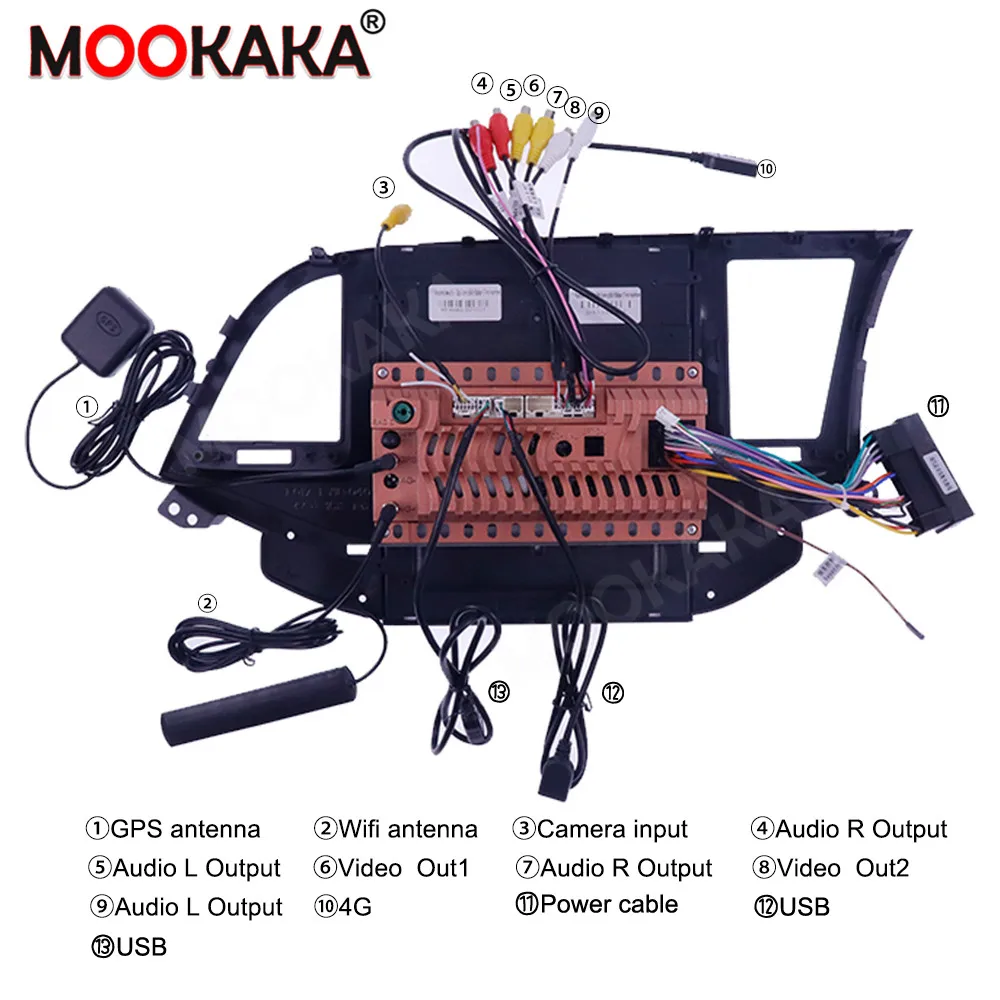 구매 안드로이드 무선 카플레이, 자동 서라운드 뷰 카메라 자동차 멀티미디어 플레이어 스테레오 라디오 GPS 네비게이션, 현대 엘란트라 2016-18 용