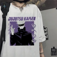 oversized t shirt ulzzang harajuku anime tshirt jujutsu kaisen yuji itadori printed short sleeve casual t shirt hip hop teetops