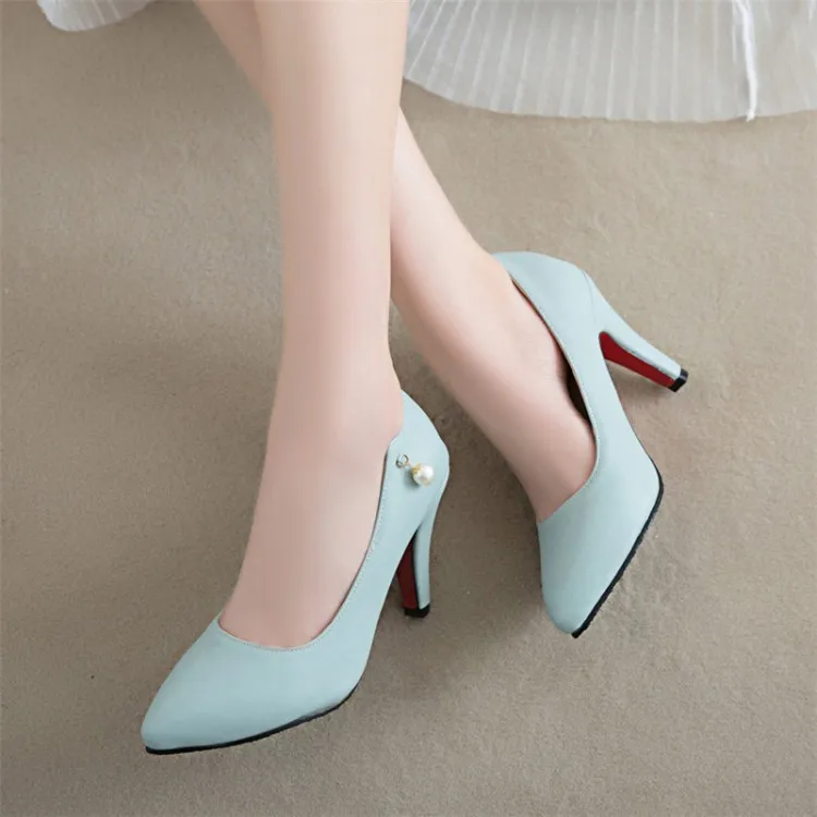 Женские туфли на высоком каблуке женские туфли-лодочки тонкие с острым носком