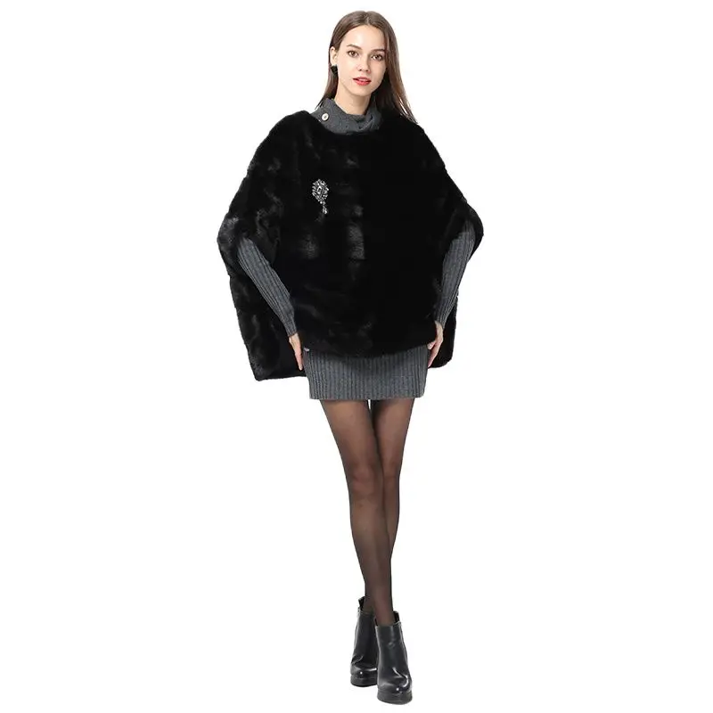 

To this short autumn fur coat, short winter ladies' black coat, natural mink fur