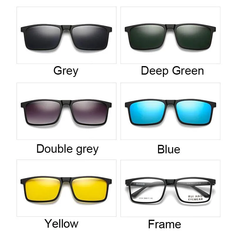 Индивидуальные Рецептурные очки унисекс Ранняя оправа с 5 шт. зажимами для