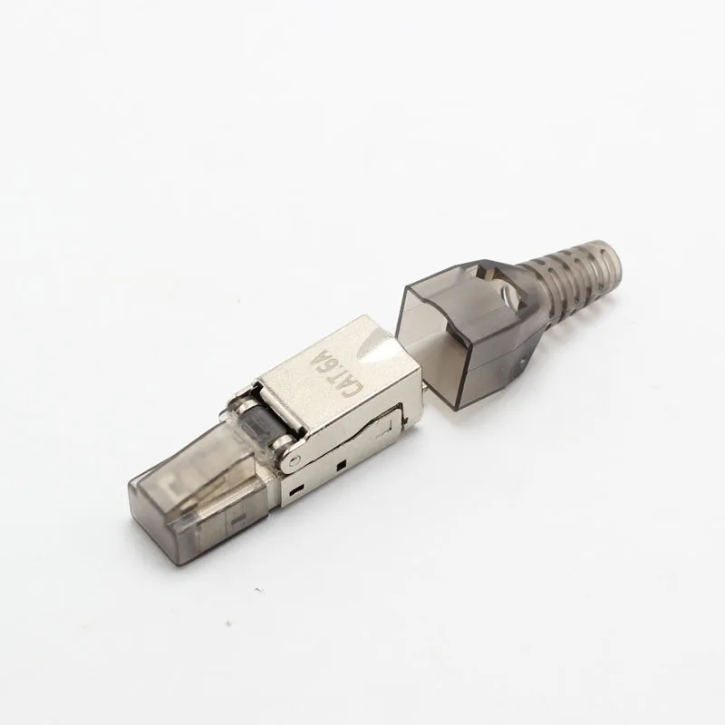 Ethernet RJ45 разъем высокого качества Ethernet адаптер экранированная кристальная головка Adsl модем CAT6A многоразовый Ethernet кабель адаптер