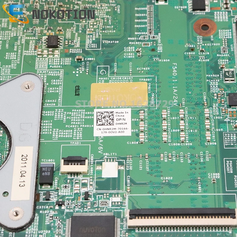Материнская плата NOKOTION для ноутбука Dell 15R M5010 CN 0HNR2M 48 4hh06. 011 материнская DDR3 HD5650M GPU