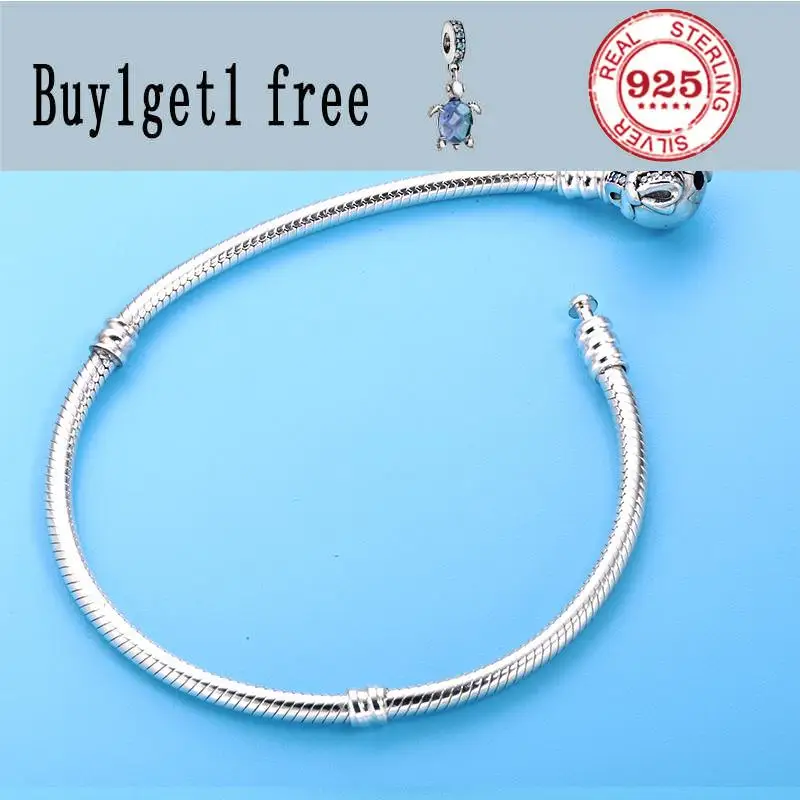 

Authentic 925 Sterling Silver Dainty Bow Clasp Crystal Snake Chain pan Bracelet Fit Women Bead Charm Diy Europe Jewelry