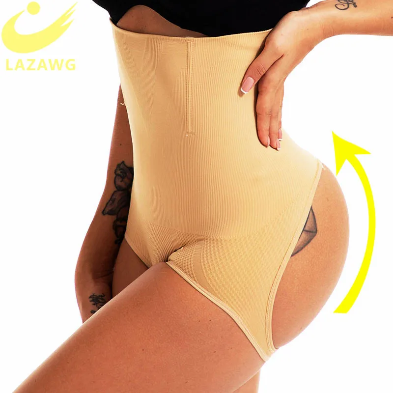 LAZAWG Women Sexy Butt Lifter Control Panties Seamless Shapewear Body Shaper Briefs Push Up Underwear Big Ass Lift Up Panty Slim