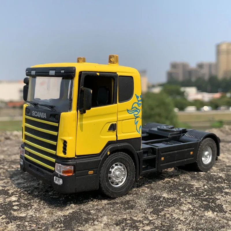 Литье под давлением 1/43 классический американский SCANIA трактор прицеп грузовик
