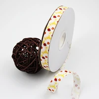 new daisy printed grosgrain ribbon wedding party decoration diy crafts for making hair bows16mm 22mm 25mm 38mm 57mm 75mm
